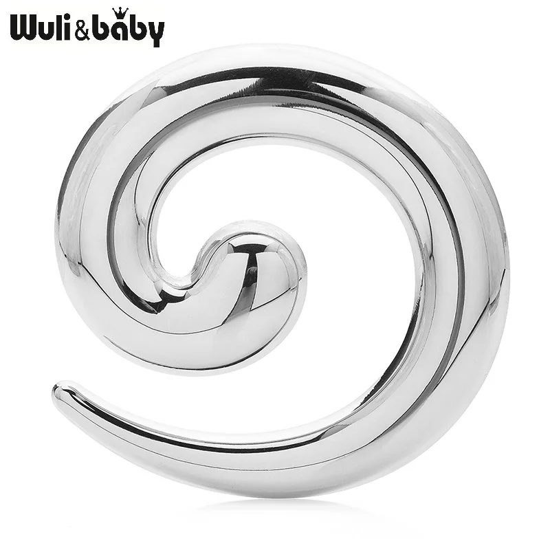 Wuli & baby 여성을위한 스테인레스 스틸 기하학 브로치 2 색 간단한 스타일 브로치 핀 선물