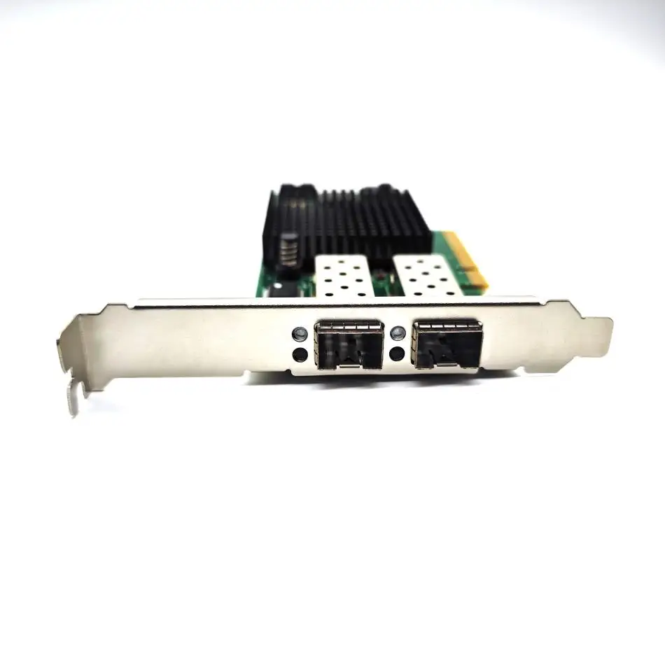 Intel X520-DA2 E10G42BTDA SR2 82599ES 듀얼 광 포트 10G 기가비트 광섬유 네트워크 카드 PCIE Black Group Huinas