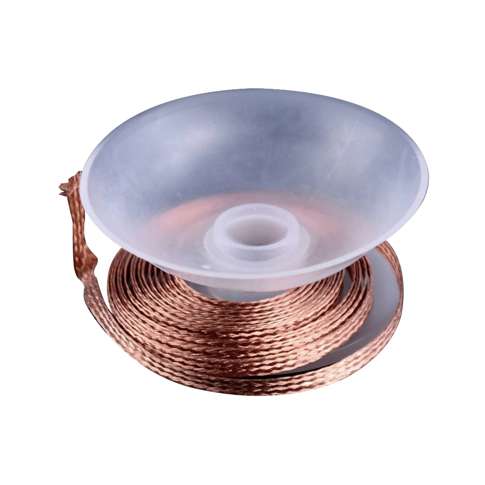 1.5-3.5mm 디 솔더링 메쉬 브레이드 테이프 구리 용접 포인트 솔더 리무버 와이어 납땜 심지 솔더링 용 주석 리드 코드 플럭스