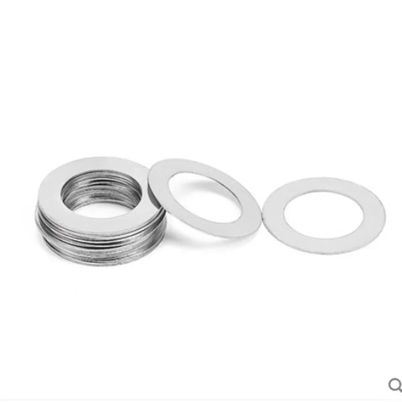 10/100pcs M3 ~ M20 0.1mm 0.2mm 0.3mm 0.5mm 1mm 스테인레스 스틸 플랫 와셔 초박형 가스켓 고정밀 조정 가스켓