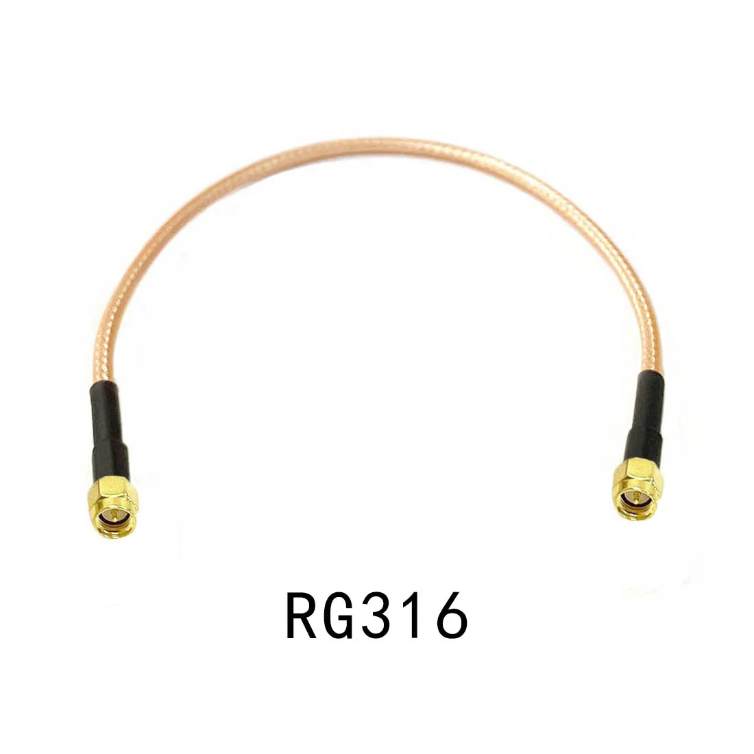 SMA 수-SMA 수 플러그 잭 RF 커넥터 피그테일 연장 케이블, RG174 RG178 RG316 RG58 RG142