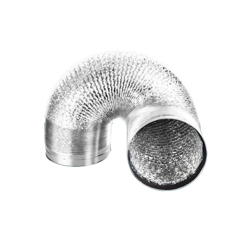 Ø60/80/100/110/120/150mm 암호화된 알루미늄 호일 환기 파이프 확장 가능한 연기 튜브 주방 콘센트 욕실 배기 팬 호스
