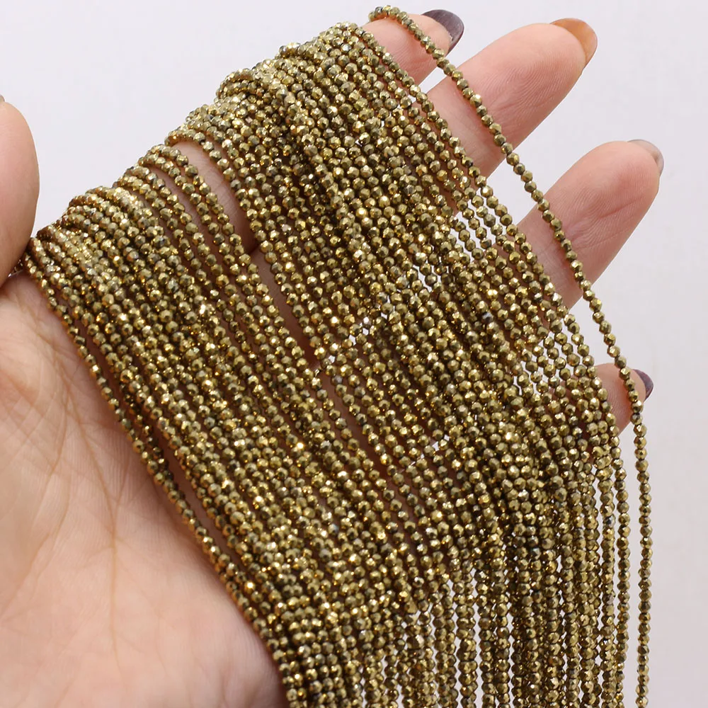 2mm 3mm 천연 돌 구슬 믹스 컬러면 처리 된 라운드 느슨한 스페이서 비즈 보석 만들기 DIY 여성 팔찌 목걸이 액세서리