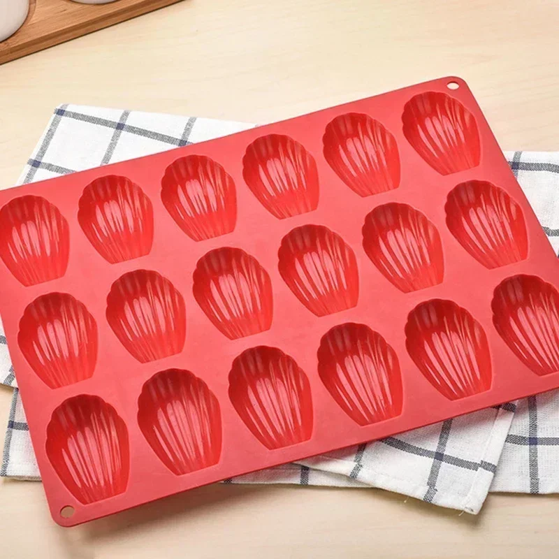 미니 식품 학년 마들렌 실리콘 케이크 금형 쿠키 금형 DIY 쉘 베이킹 팬 금형 주방 Bakeware 액세서리