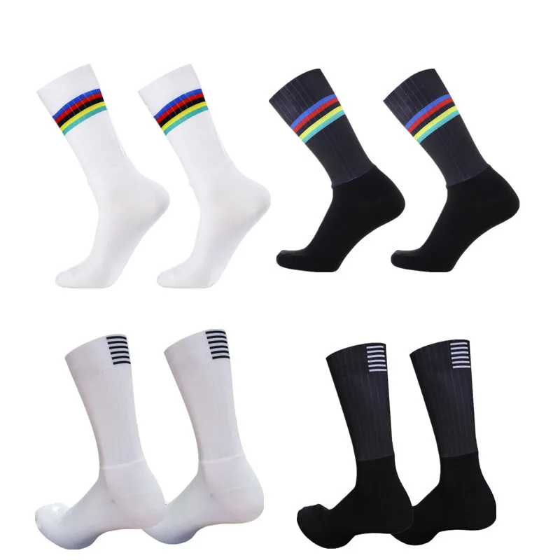 실리콘 새로운 프로 팀 슬립 에어로 사이클링 양말 안티 도로 자전거 양말 남성 스포츠 Calcetines Ciclismo title=실리콘 새로운 프로 팀 슬립 에어로 사이클링 양말 안티 도로 자전거 양말 남성 스포츠 Calcetines Ciclismo 
