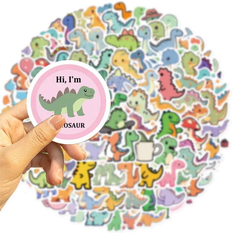 10/30/100PCS 만화 작은 공룡 PVC 스티커 미적 어린이 장식 Scrapbooking 편지지 학교 용품 어린이위한
