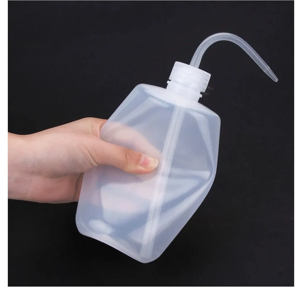 1000/500ml 문신 세척 깨끗한 짜기 병 속눈썹 연장 청소 실험실 측정 병 플라스틱 메이크업 용품