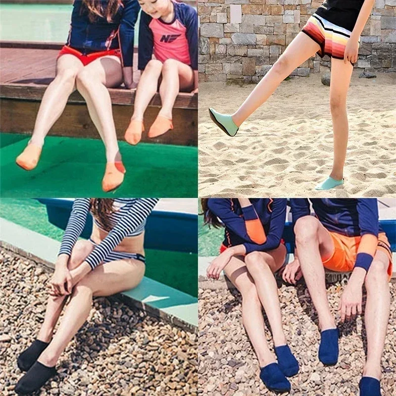남성 여성 어린이 수상 스포츠 해변 수영 양말 얇은 멀티 프린트 안티 슬립 피트니스 요가 댄스 수영 서핑 다이빙 수중 신발