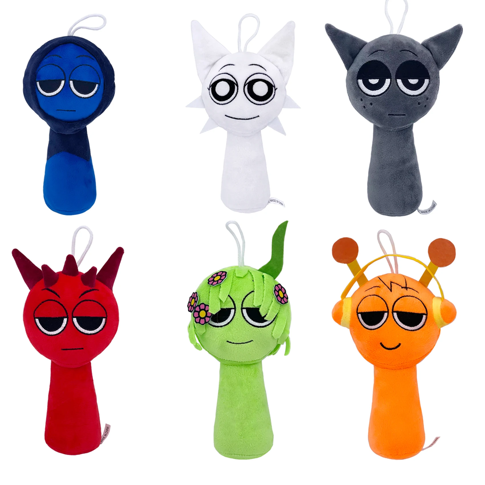 Sprunki 플러시 장난감 Sprunki Incredibox 플러시ie Sprunki 소프트 게임 만화 베개 어린이 생일 선물 인형 크리스마스 선물