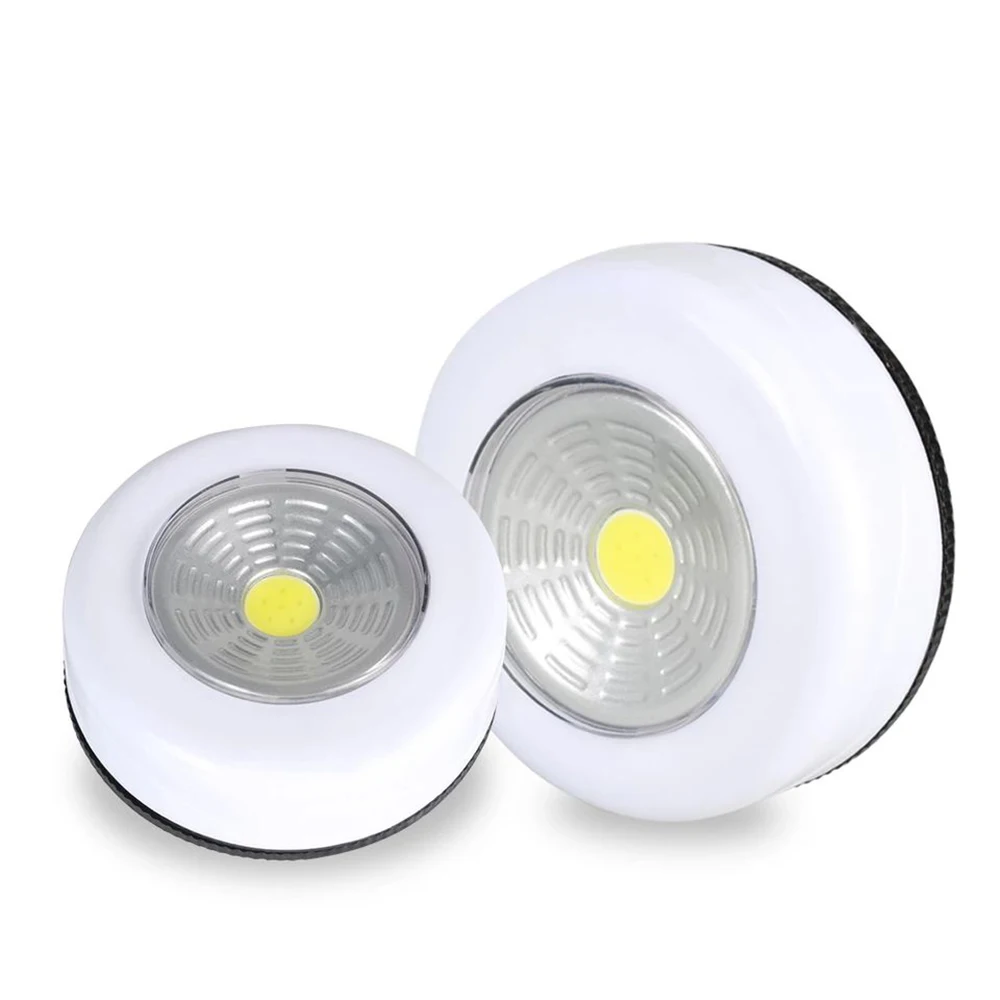 1/2/3/5Pcs LED 미니 터치 야간 조명 배터리 구동 옷장 가구 침실 머리맡 핸드 프레스 야간 램프 주방 조명