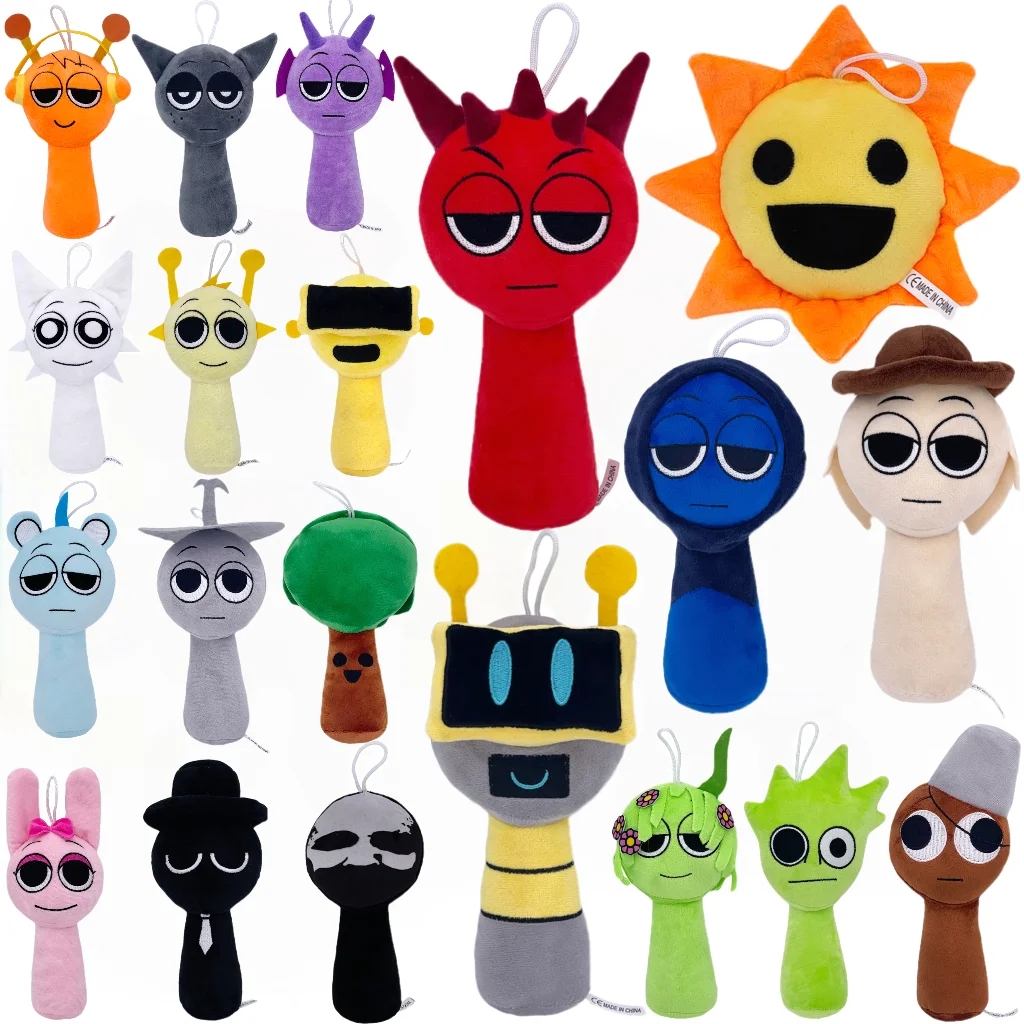 Sprunki 플러시 장난감 Sprunki Incredibox 플러시ie Sprunki 소프트 게임 만화 베개 어린이 생일 선물 인형 크리스마스 선물
