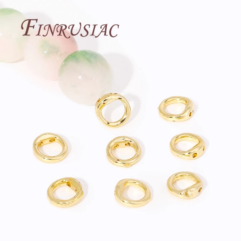 10/20Pcs 보석, 크림프 비즈, 보석 만들기 비즈 캡, 비즈 팁 볼 체인 커넥터에 대한 18k 진짜 금 도금 엔드 캡