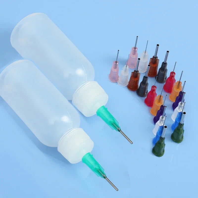 로진 솔더 플럭스 페이스트 + 11 바늘 도구 용 30ml/50ml 투명 폴리에틸렌 바늘 디스펜서 디스펜스 병 title=로진 솔더 플럭스 페이스트 + 11 바늘 도구 용 30ml/50ml 투명 폴리에틸렌 바늘 디스펜서 디스펜스 병 