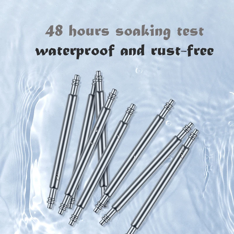 10PCS 직경 1.5mm/1.8mm 스프링 바 스트랩 링크 핀 16mm 18mm 19mm 20mm 21mm 22mm 24mm 26mm 28mm 시계 밴드 스트랩 링크 바