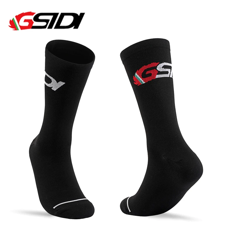 Gsidi 새로운 사이클링 양말 고품질 압축 남자 자전거 야외 여성 전문 스포츠 러닝 실행