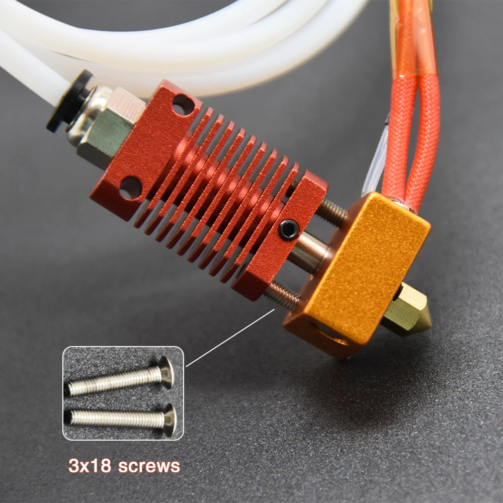 For Creality 엔더 3 금속 J 헤드 CR10 MK8 핫 엔드 압출기 키트 CR10 프로 엔더-3 V2 엔더 5  3D 프린터 용 열 블록 노즐 히터 서미스터