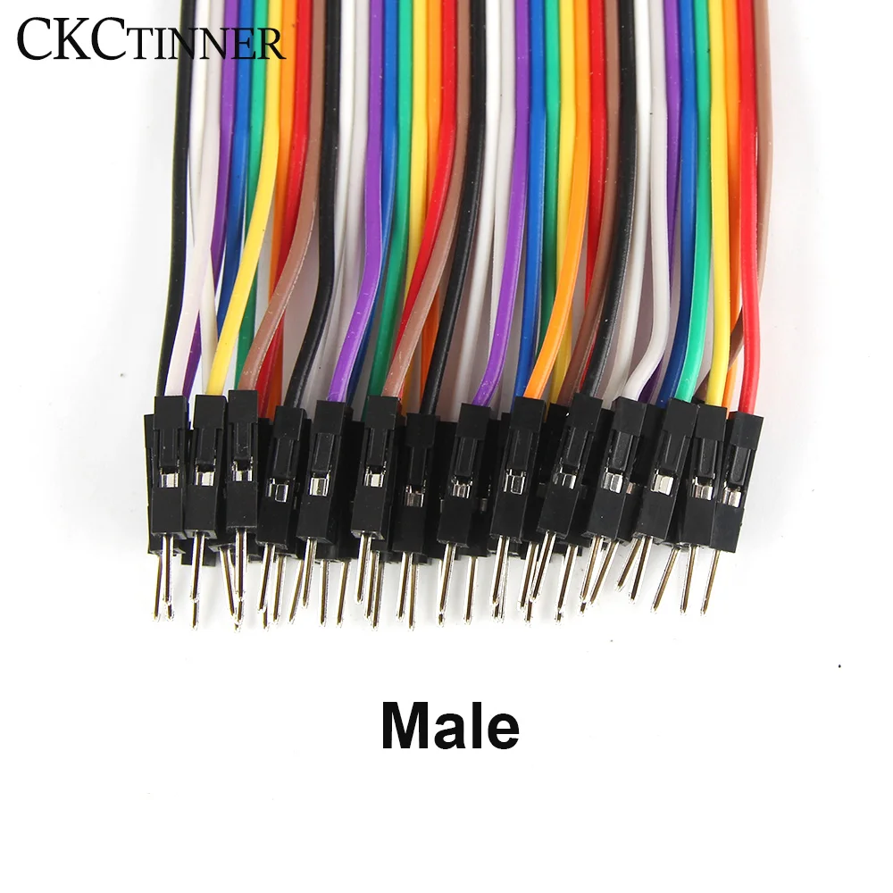 PCB DIY 키트용 듀폰 와이어 케이블, 40PIN 케이블, 10cm, 20cm, 30cm, 암수-암수-암수 점퍼