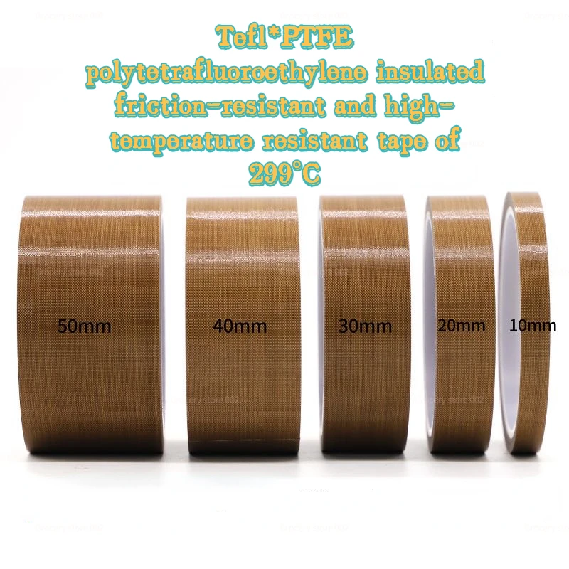 테플 PTFE 절연 마찰 저항 고온 특수 테이프, 다중 폭 선택 G, 0.13-0.18-0.25mm 두께, 299 ℃