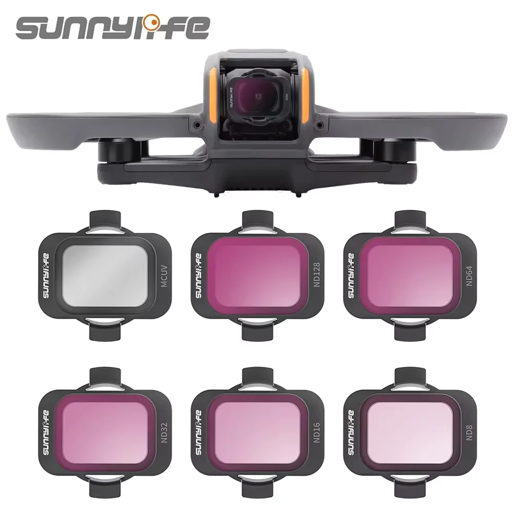 DJI Avata 2 광학 유리 렌즈 용 Sunnylife ND 렌즈 필터 조정 가능한 필터 세트 ND8 ND16 ND32 ND64 ND128 MCUV 액세서리 title=DJI Avata 2 광학 유리 렌즈 용 Sunnylife ND 렌즈 필터 조정 가능한 필터 세트 ND8 ND16 ND32 ND64 ND128 MCUV 액세서리 