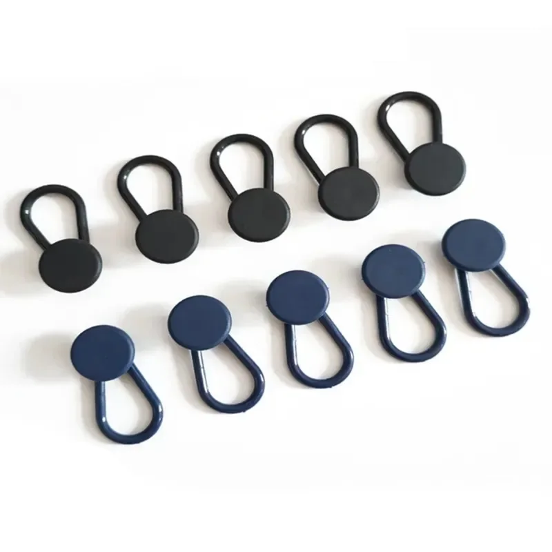 15mm/18mm 12pcs 바지 익스텐더 버튼 여성과 남성을위한 청바지 바지에 대한 유연한 허리 익스텐더 임신 청바지 스커트