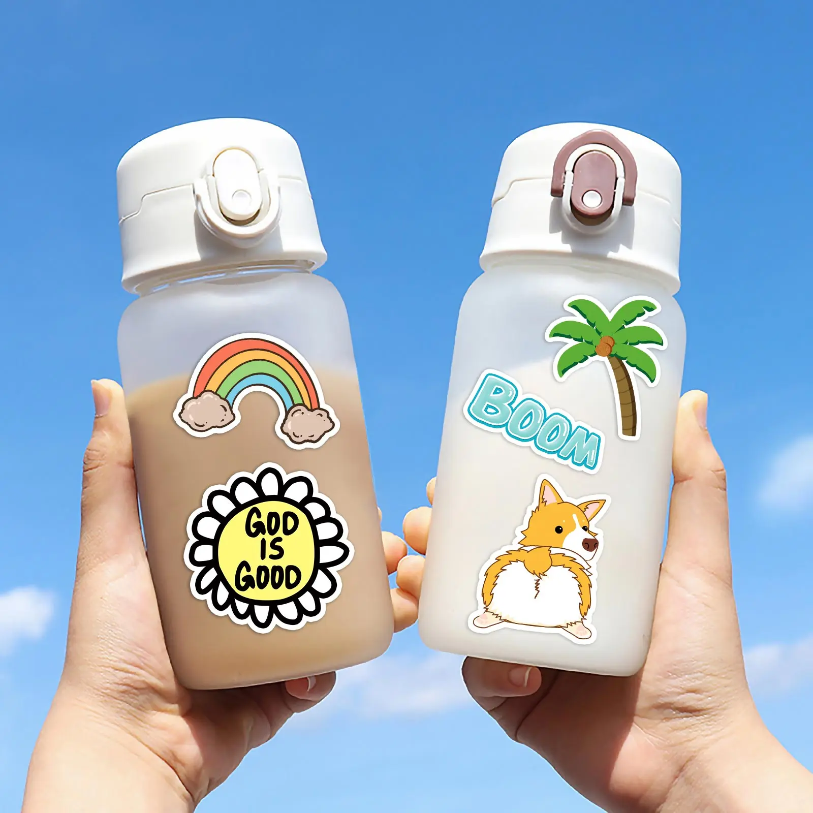 50 조각 MINISO 디즈니 귀여운 미키 마우스 혼합 스티커 DIY 휴대 전화 노트북 자동차 스티커