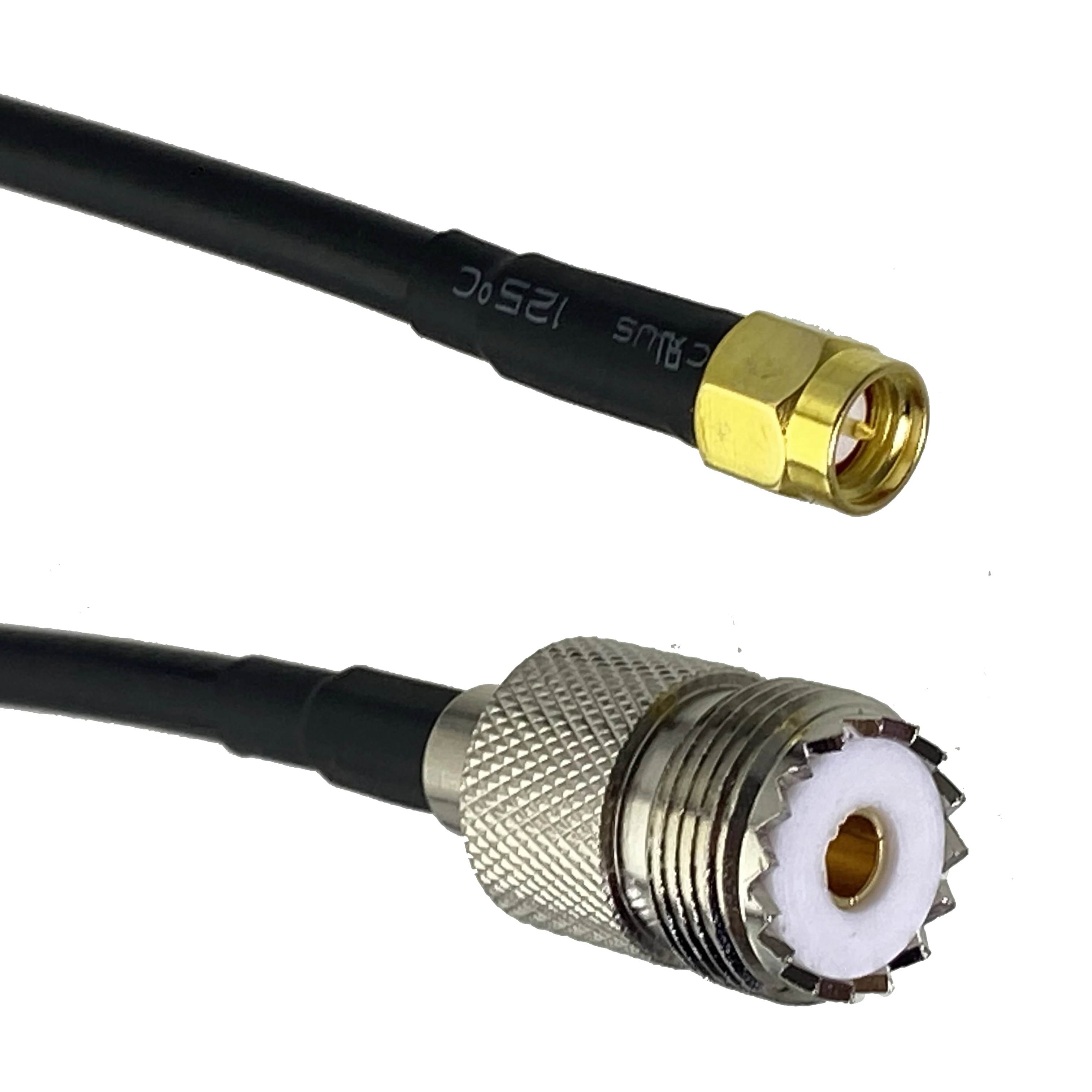 RG316 RG58 UHF PL259 SO239-SMA 수 플러그 및 암 잭 스트레이트 커넥터 RF 점퍼 피그테일 케이블 6인치 ~ 20M