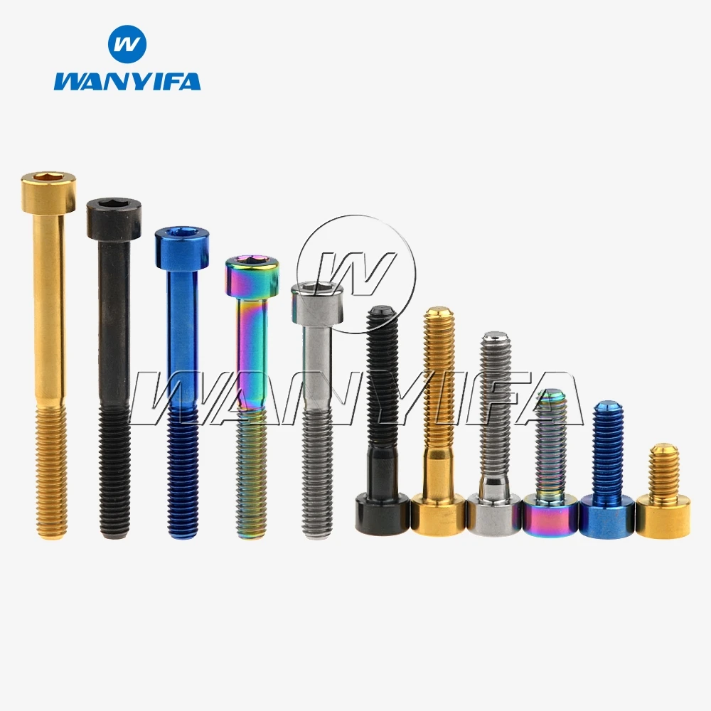 Wanyifa 티타늄 티 볼트 M6 x 10 15 16 18 20 25 30 35 40 45 50 55 60 65mm 자전거 헤드셋 브레이크 용 나사 title=Wanyifa 티타늄 티 볼트 M6 x 10 15 16 18 20 25 30 35 40 45 50 55 60 65mm 자전거 헤드셋 브레이크 용 나사 