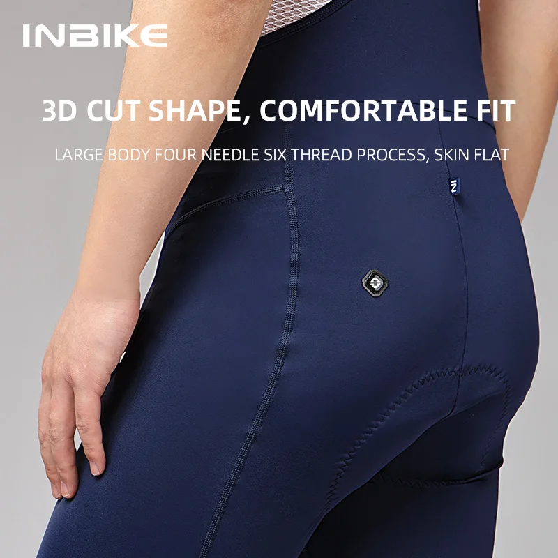 INBIKE 남자 MTB 사이클링 턱받이 반바지 자전거 타기 바지 남자 전문 자전거 반바지 남자 도로 자전거 산악 사이클링 의류