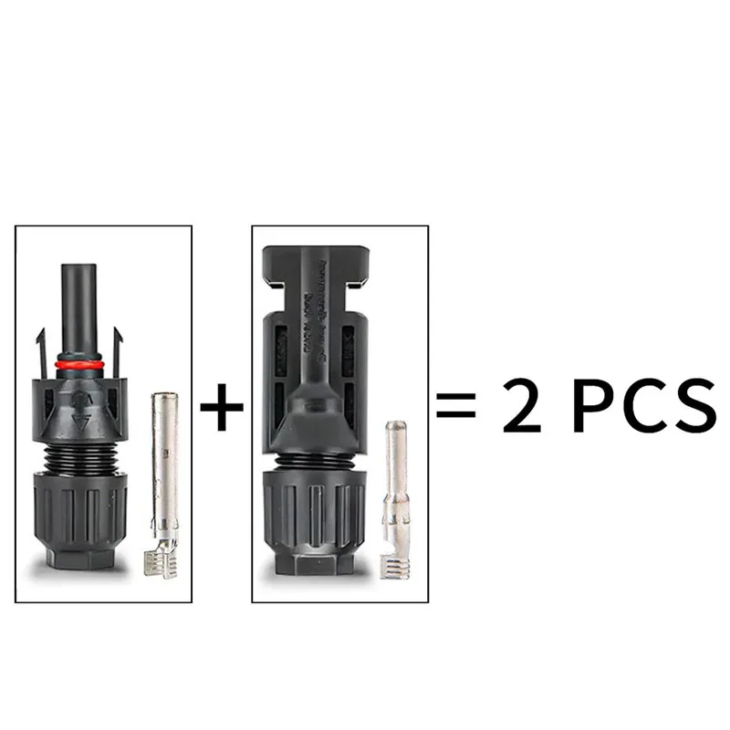 600/400/200/100/40/20/10 Pcs 광전지 태양 광 커넥터 키트 PV/MC 케이블 용 1000V 30A 패널 Solor 커넥터 2.5/4/6mm2