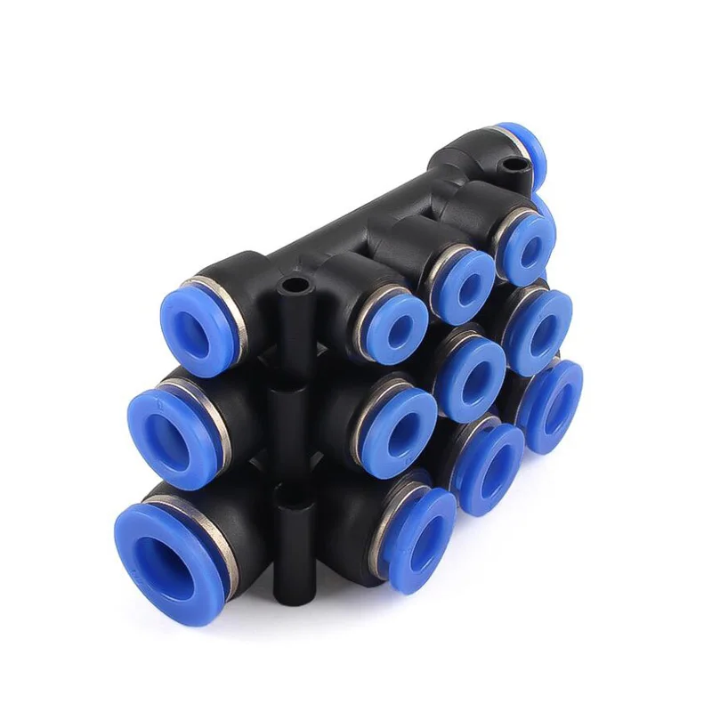 공압 피팅 파이프 커넥터 튜브 에어 퀵 피팅 워터 푸시 인 호스 플라스틱 PU PY PK PM PV PE, 4mm 6mm 8mm 10mm 12mm 14mm