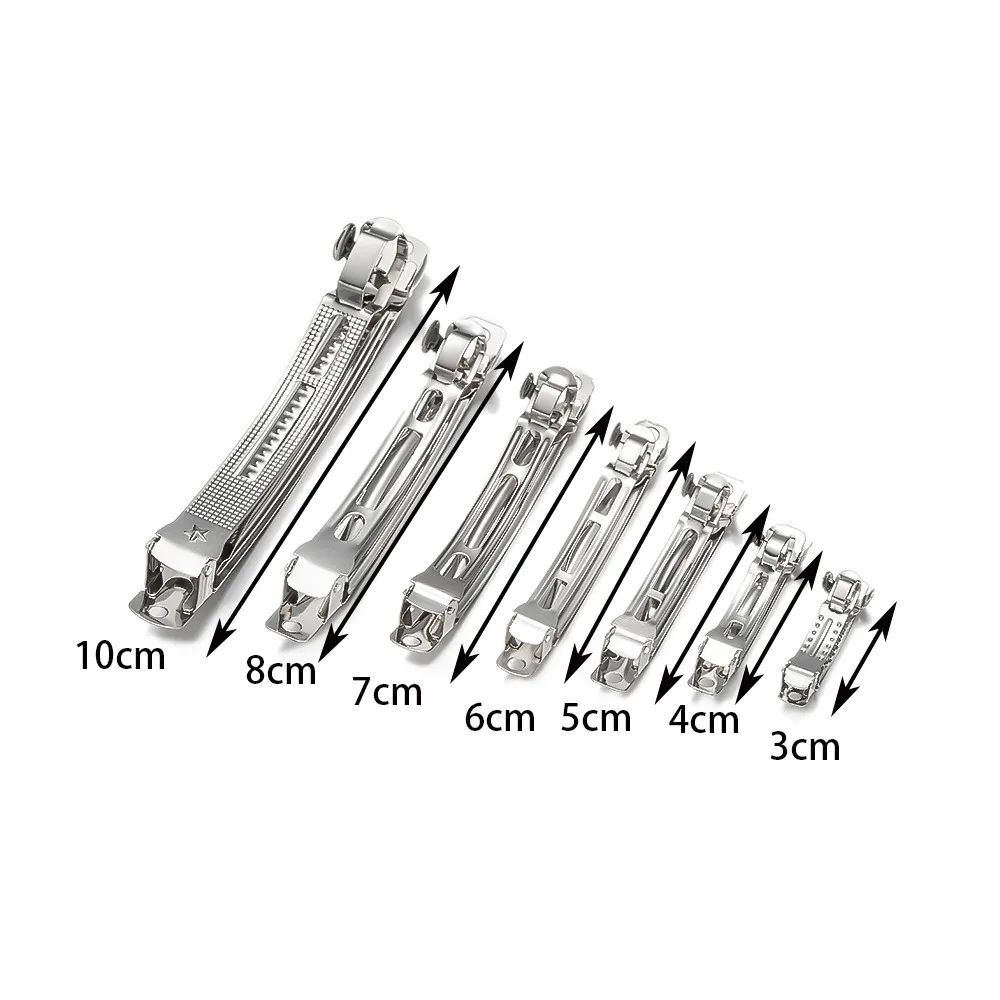 10pcs 금속 프랑스어 자용 헤어 클립 핀 여자를위한 빈 자료 여자 DIY 머리핀 액세서리 쥬얼리 만들기 용품 공예품