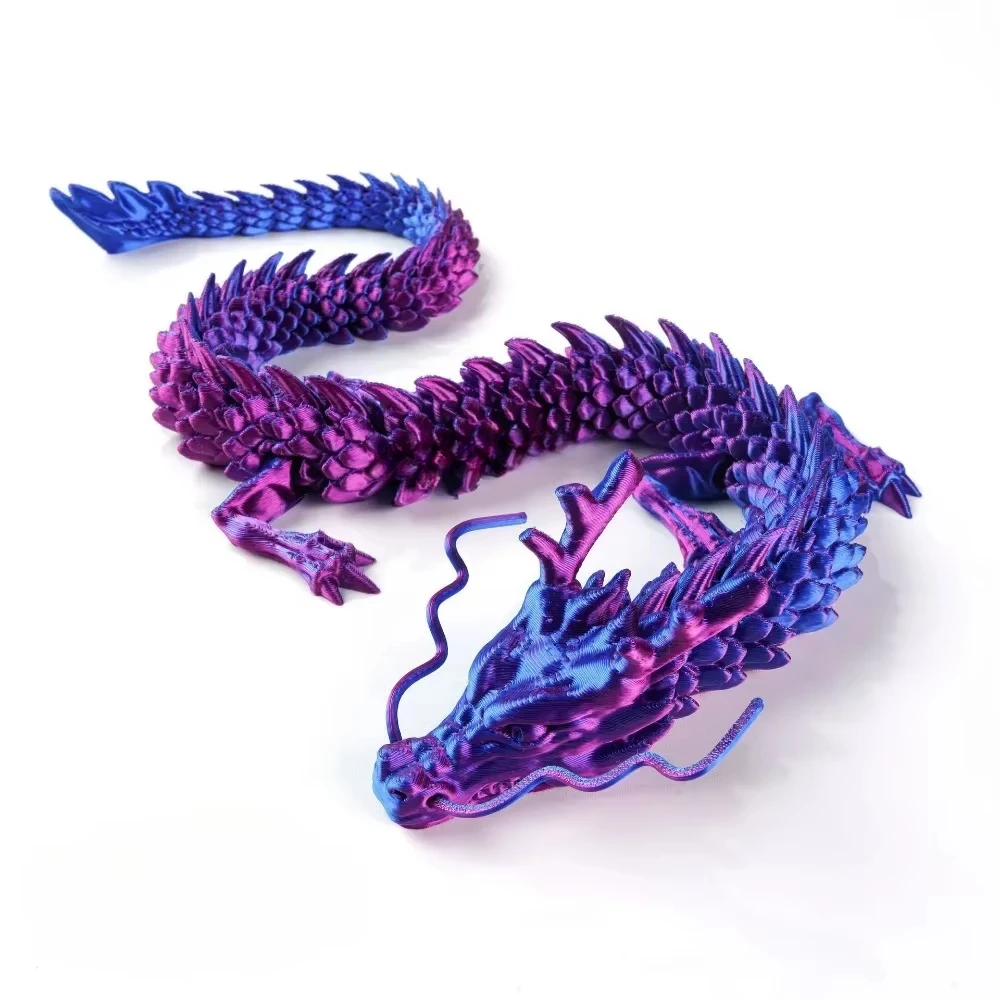 22/30/45cm 어둠 속에서 새로운 빛나는 3D 인쇄 드래곤 글로우 플라잉 드래곤 회전식 관절 날개 드래곤 홈 장식품