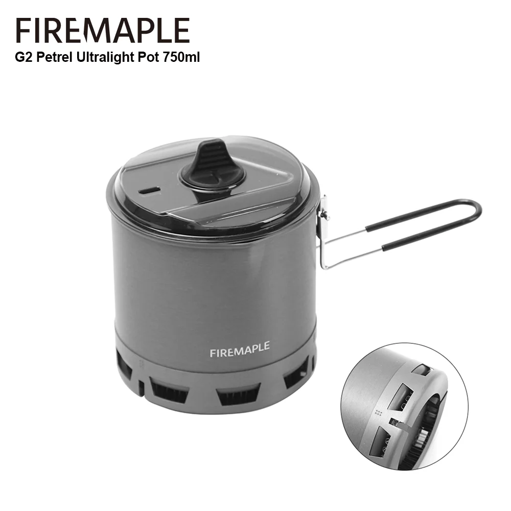 Fire-Maple G2 Petrel 초경량 냄비 하이킹 여행 캠핑을위한 경량 야외 고효율 열교환 기 냄비 750ML title=Fire-Maple G2 Petrel 초경량 냄비 하이킹 여행 캠핑을위한 경량 야외 고효율 열교환 기 냄비 750ML 