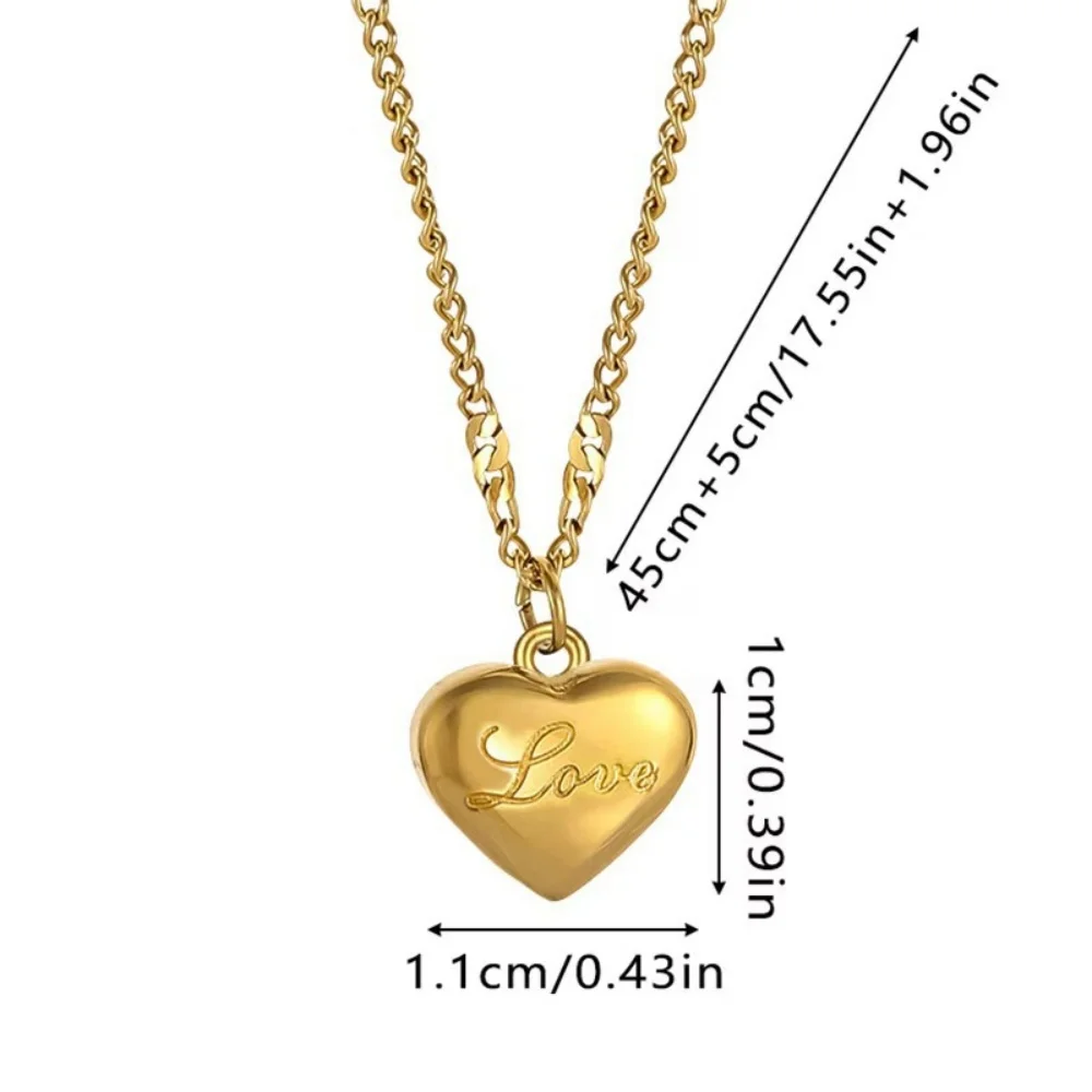 여성을위한 MEDFOLY 하트 목걸이 Simple Dainty 14K 골드 도금 항 알레르기 초커 목걸이 발렌타인 데이 쥬얼리 선물