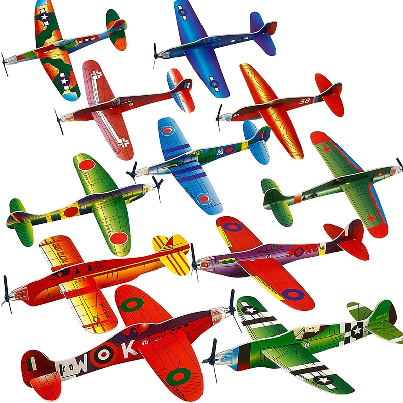 어린이 DIY 손 던지기 비행 글라이더 비행기 야외 장난감 파티 호의 Avion Polystyrène Planeur Juguetes Divertidos Y Graciosos