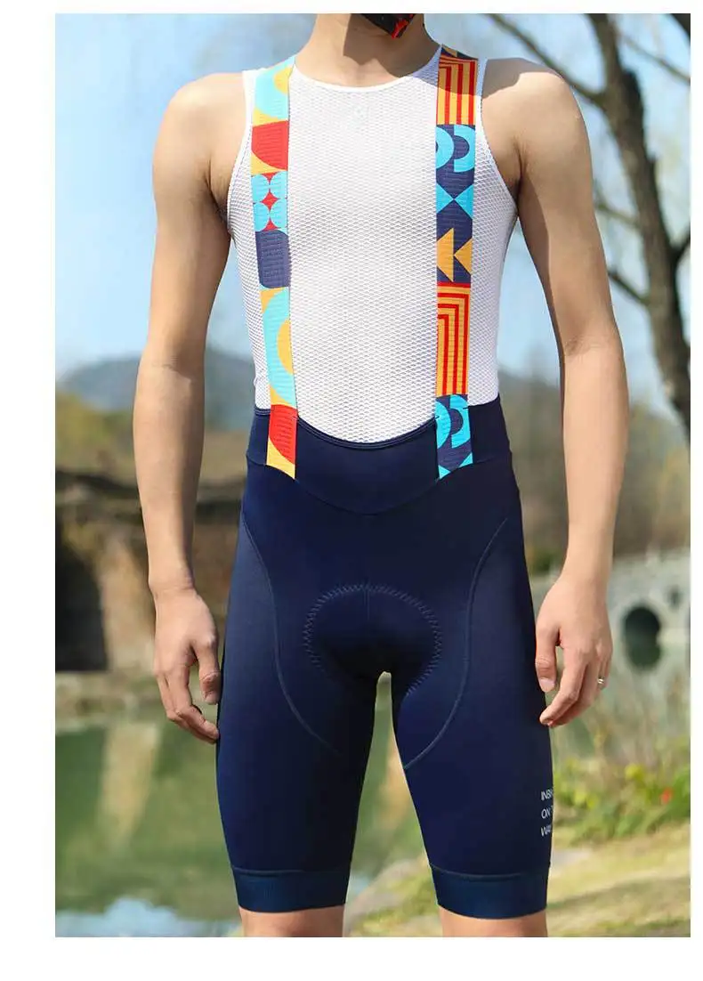 INBIKE 남자 MTB 사이클링 턱받이 반바지 자전거 타기 바지 남자 전문 자전거 반바지 남자 도로 자전거 산악 사이클링 의류