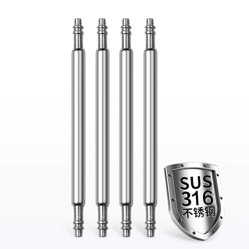 10PCS 직경 1.5mm/1.8mm 스프링 바 스트랩 링크 핀 16mm 18mm 19mm 20mm 21mm 22mm 24mm 26mm 28mm 시계 밴드 스트랩 링크 바