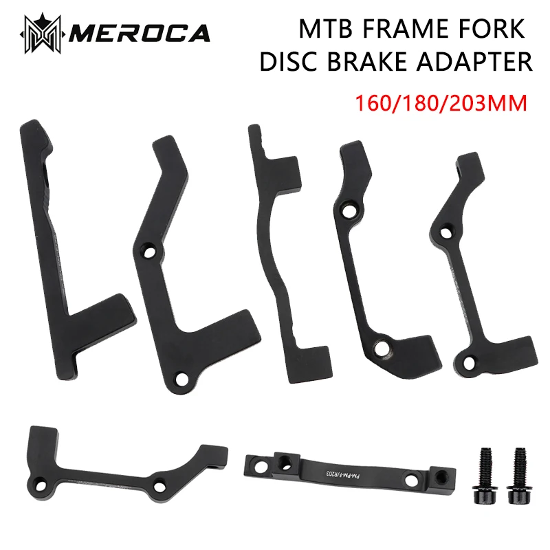 MEROCA 자전거 디스크 브레이크 어댑터 Mtb 디스크 브레이크 변환기 산악 자전거 브래킷 사이클링 캘리퍼스 마운트 160 180 203mm 로터 title=MEROCA 자전거 디스크 브레이크 어댑터 Mtb 디스크 브레이크 변환기 산악 자전거 브래킷 사이클링 캘리퍼스 마운트 160 180 203mm 로터 