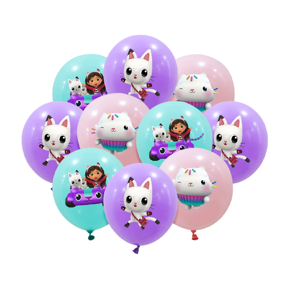 15pcs 12 인치 개비 인형 집 고양이 라텍스 스팽글 풍선 세트 베이비 샤워 파티 풍선 장식 소녀 생일 파티 용품 title=15pcs 12 인치 개비 인형 집 고양이 라텍스 스팽글 풍선 세트 베이비 샤워 파티 풍선 장식 소녀 생일 파티 용품 