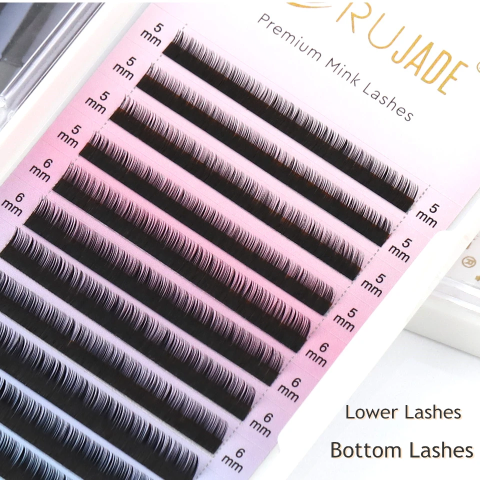 RUJADE 하단 속눈썹 5mm 6mm 7mm 8mm 속눈썹 아래 짧은 크기 낮은 속눈썹 자연 거짓 개별 속눈썹 확장 title=RUJADE 하단 속눈썹 5mm 6mm 7mm 8mm 속눈썹 아래 짧은 크기 낮은 속눈썹 자연 거짓 개별 속눈썹 확장 