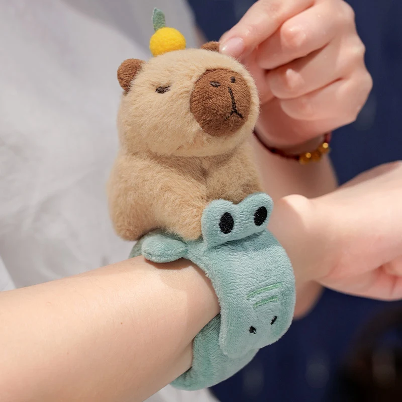 사랑스러운 동물 슬랩 스냅 랩 팔찌 팔찌 Capybara 개 고양이 플러시 핸드 링 팔찌 키즈 장난감 크리 에이 티브 재밌는 선물 title=사랑스러운 동물 슬랩 스냅 랩 팔찌 팔찌 Capybara 개 고양이 플러시 핸드 링 팔찌 키즈 장난감 크리 에이 티브 재밌는 선물 
