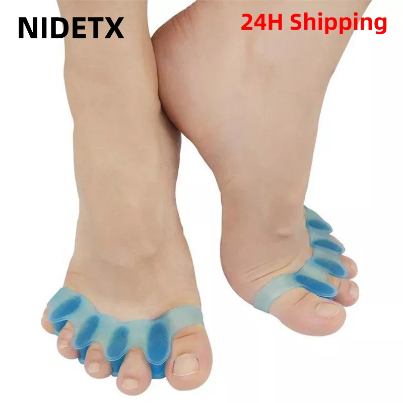 2pcs = 1pair 새로운 보호 발가락 분리기 적합 Bunion 교정기 소재 소프트 젤 Straightener 스페이서 스트레처 케어 도구