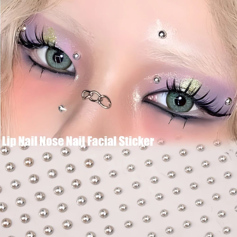180 PC 비 피어싱 립 손톱 스티커 Selfadhesive 방수 재사용 가능한 가짜 립 네일 눈썹 코 링 바디 배꼽 쥬얼리