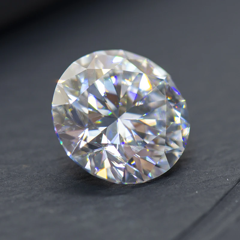 Moissanite 스톤 라운드 컷 D 컬러 VVS1 0.1ct-12ct DIY 목걸이 귀걸이 주요 재료 GRA 인증서가있는 다이아몬드 테스터 통과
