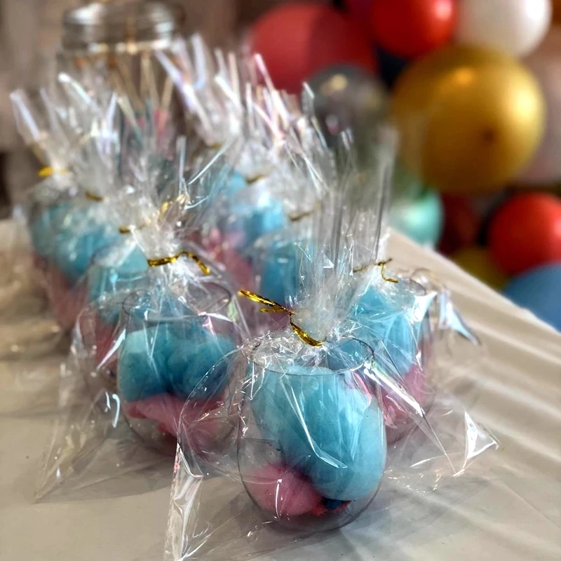 100Pcs 투명 비닐 봉투 캔디 롤리팝 쿠키 포장 지우기 Opp 셀로판 가방 크리스마스 선물 웨딩 생일 파티