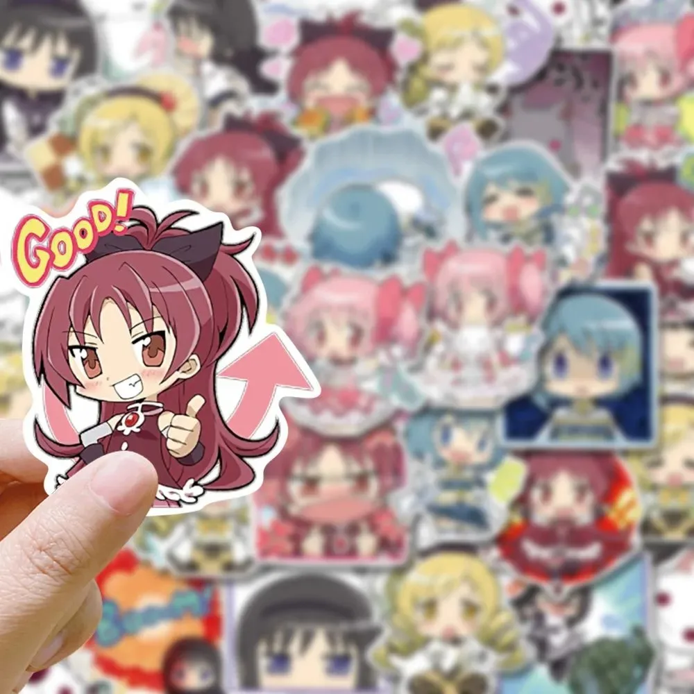 10/30/48pcs 애니메이션 마법 소녀 마도카 Magica 스티커 Kawaii 만화 소녀 Kaname Madoka Akemi Homura 데칼 노트북 전화 자전거