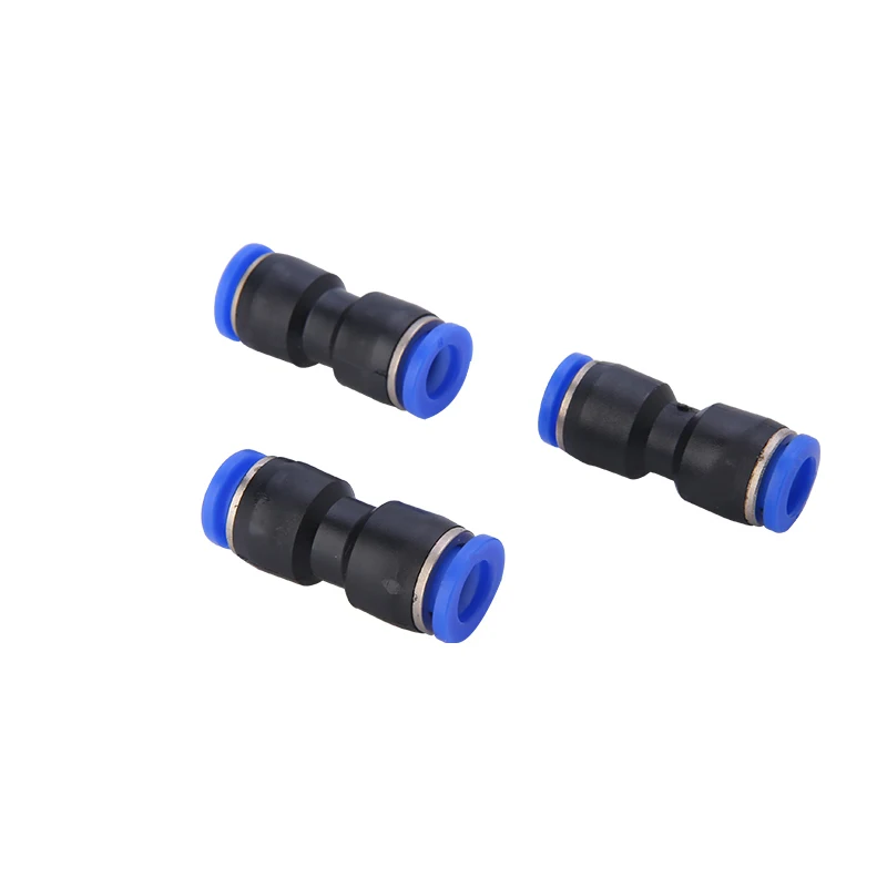 공압 피팅 공기 커넥터 튜브 퀵 피팅 파이프 워터 푸시 인 호스 4mm 6mm 8mm 10mm 12mm 14mm PU PG 플라스틱 커넥터