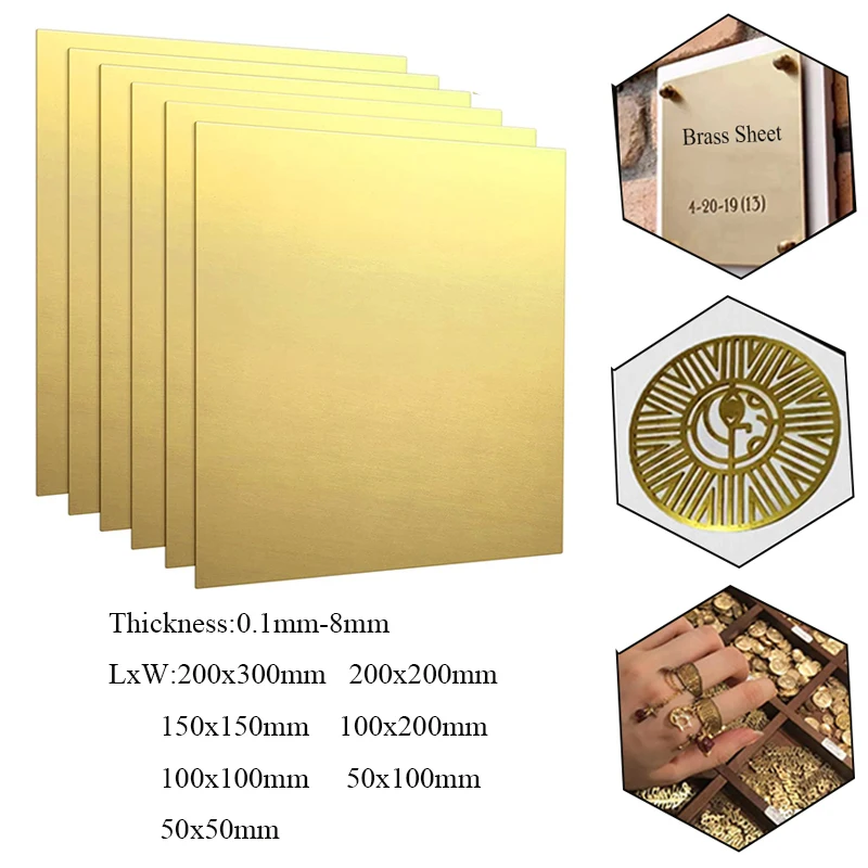 1pcs 황동 시트 두께 0.1/0.5/1.5/2/3/4/6/8mm 황동 플레이트 절단 CNC 프레임 모델 금형 DIY 건설 황동 패드 title=1pcs 황동 시트 두께 0.1/0.5/1.5/2/3/4/6/8mm 황동 플레이트 절단 CNC 프레임 모델 금형 DIY 건설 황동 패드 