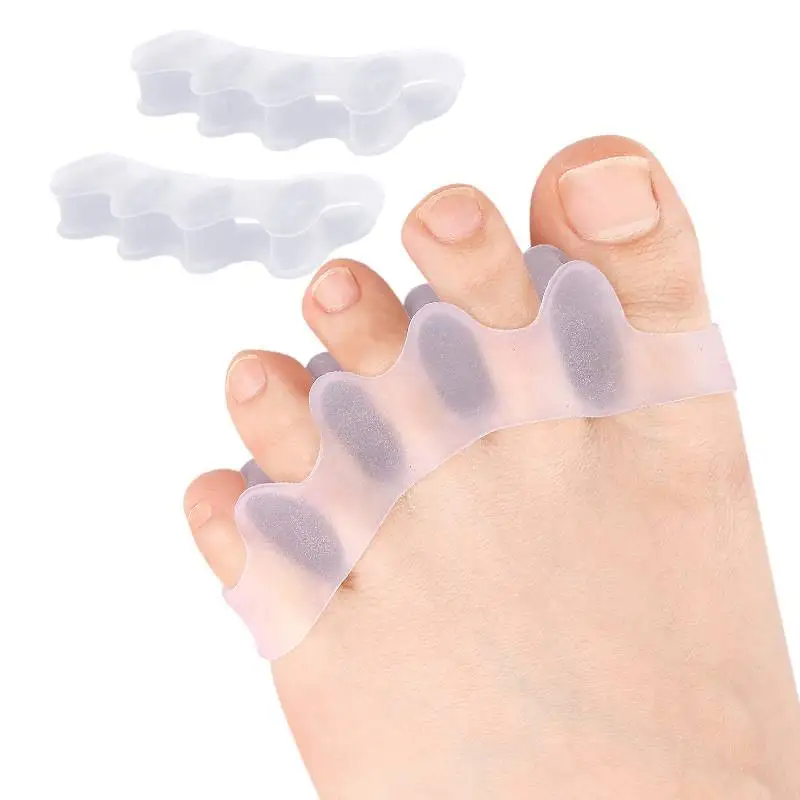 2pcs = 1pair 새로운 보호 발가락 분리기 적합 Bunion 교정기 소재 소프트 젤 Straightener 스페이서 스트레처 케어 도구 title=2pcs = 1pair 새로운 보호 발가락 분리기 적합 Bunion 교정기 소재 소프트 젤 Straightener 스페이서 스트레처 케어 도구 