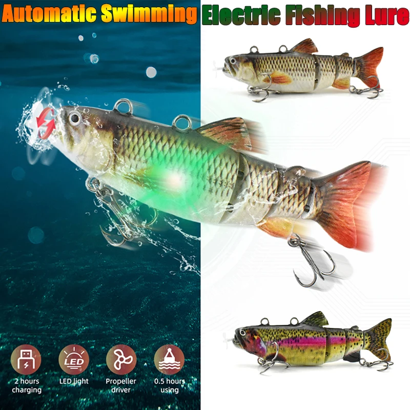 자동 Swimbait 전기 로봇 낚시 미끼 4 세그먼트 자동 멀티 관절 미끼 USB 충전식 Wobbler Pesca 액세서리 title=자동 Swimbait 전기 로봇 낚시 미끼 4 세그먼트 자동 멀티 관절 미끼 USB 충전식 Wobbler Pesca 액세서리 